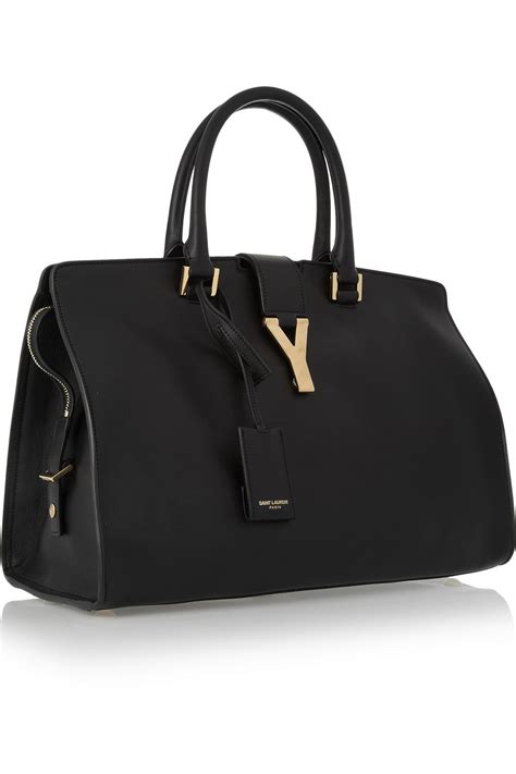 ysl chyc cabas in black textured leather|SAINT LAURENT Leather Medium Cabas Chyc .